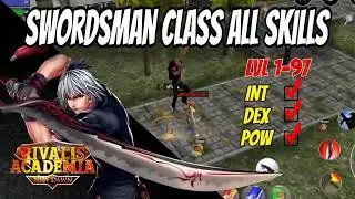 Rivalis Academia Swordsman Class All Skills Level 1-97 INT DEX POW
