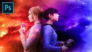 Photo Fantasy Effects -  Two Trackers | Photoshop Tutorial