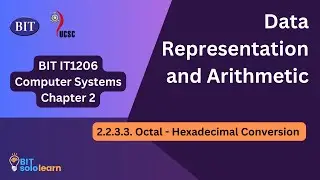 Data Representation and Arithmetic : 2.2.3.3. Octal - Hexadecimal Conversion