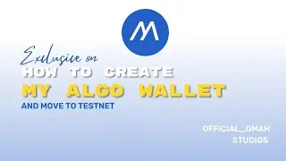 How to create My algo algorand wallet