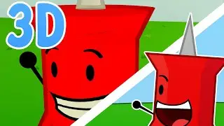BFDI But It's Animated in 3D | Animation Test