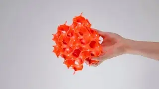 Timelapse of Post-Processing a Gyroid Cube in Zortrax Apoller