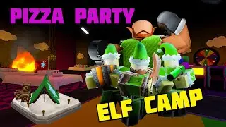 Elf Camp at the Pizza Party - Roblox Tower Defense Simulator