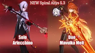 C0 Arlecchino & C0 Mavuika + C0 Citlali | NEW 5.3 Spiral abyss - Floor 12 9 Stars