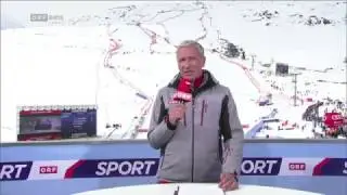 FIS SKI WM 17.2.2017 St. Moritz Plane Crashes Ropecam Flugzeug kappt Seilkamera