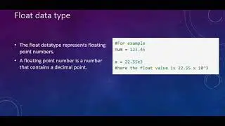 Python Datatypes | int | float | string | bool