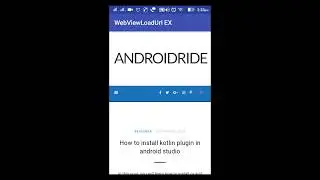 Android WebView loadUrl Example