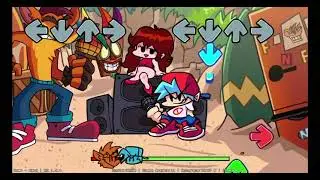 Friday Night Funkin - Crash Bandicoot Gameplay