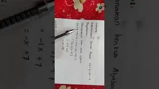 MATERI BENTUK ALJABAR KELAS VII SMP NEGERI 3 TANJUNG RAJA