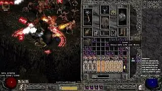 [PD2S10] Project Diablo 2 WORLD FIRST SORCERESS HIGHEST DIFFICULTY NEW Fight Lucion