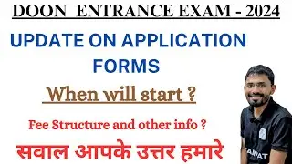 Big update on DOON University | Application dates | exam dates | #cuetpg2024 #cuet2024
