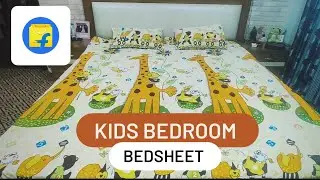 KIDS BEDROOM BEDSHEET FROM FLIPKART : unboxing and review | UNBOXINGWORLDD