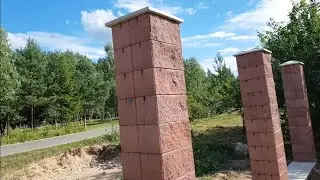 Забор из блоков бессера без расшивки! Криворукие строители с Куфара