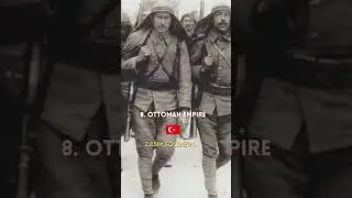 Total Soldiers Served By Each Country in WW1 