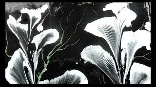 Acrylic Paint: Painting Flowers with Chain and String