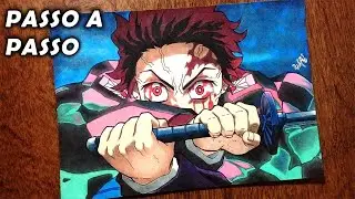 COMO DESENHAR O TANJIRO 🤺🔥