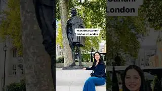 Mahatma Gandhi Statue in London #mahatmagandhi #ytshorts #gandhijayanti #2october2024