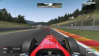 Project CARS鍵盤keyboard Free Practice 練習 spa francorchamps(2-3個月沒玩)