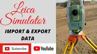 How to Import and Export data in Total station. | Import and export job in leica total station.|