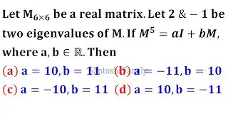 annihilating polynomial iit jam 2020 linear algebra