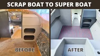SCRAP Boat to SUPER Boat FULL RESTORATION TIMELAPSE 