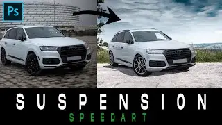 How to SUSPEND the car - PHOTOSHOP CC || AUDI Q7