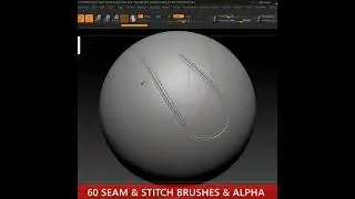 Seam and Stitch Brush and Alpha in Zbrush and Substance Painter