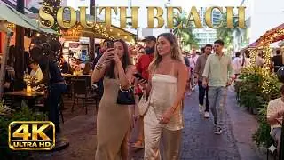 WALKING TOUR SOUTH BEACH: ESPANOLA WAY & LINCOLN ROAD MALL, MIAMI IN 4K FLORIDA USA