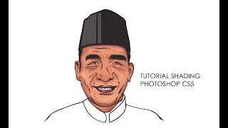 Vector Art Tutorial : Shading Skin Old Man | Adobe Photoshop CS5