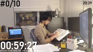 study with me Pomodoro 60/10 live.🦍