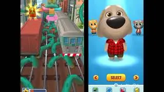 Subway Surfers Vs talking Tom Gold Run Ben Becca