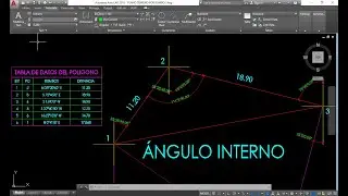 HALLAR EL ÁNGULO INTERNO DE UN TRIÁNGULO EN BASE A SUS RUMBOS