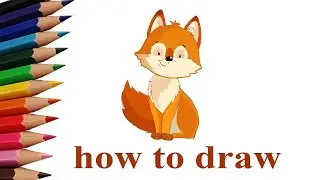 How to draw a beautiful fox