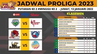 Jadwal Proliga 2023 Pekan ke 2, Jumat, 13 Januari 2023 ~ GPP vs BIN (Pi) ~ BIN vs PBS (Pa)