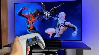 Spider Man 2 PS5 Slim Gameplay 4K 120hz HDR | LG OLED C4 48