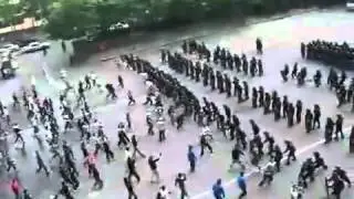 Korean Police Riot Control.flv