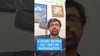 A SHORT REVIEW ON - TEST OF MATHEMATICS. #MATHBOOK #bookreview #bookrecommendations