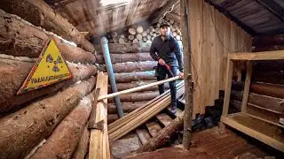 Построил дом под землей делаю тамбур и баню