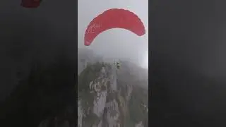 Paragliding cloudy mountain 🚀