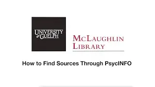 How to Find Sources Through PsycINFO