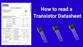 How to read transistor datasheet / npn transistor datasheet explained in Urdu/Hindi 