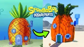 how to build SPONGEBOB'S HOUSE in MINECRAFT
