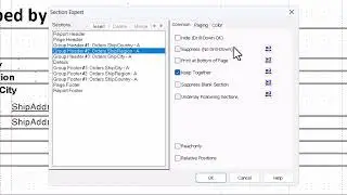 How to Conditionally Suppress Sections in Crystal Reports