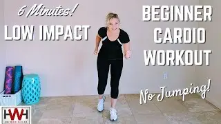 BEGINNER Low Impact Cardio Workout /NO JUMPING / EXPRESS 6 Min Sweat to the beat  #beginnerworkout