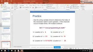 CS in Python - Unit 5 Video 1B - Forward Indexing of Strings