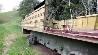 загадочная бронемашина на пути на пик Серкебай