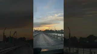 Однополосный понтонный мост