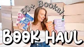 HUGE book haul (50+ books) | + BOOK GIVEAWAY!