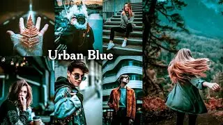 #Urban Blue tone Photo editing Tutorial in Lightroom Mobile (No Curve Series) + Free Presets 😍🔥