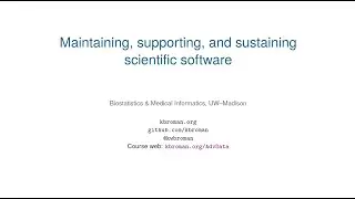 Developing, maintaining, and supporting software: R/qtl